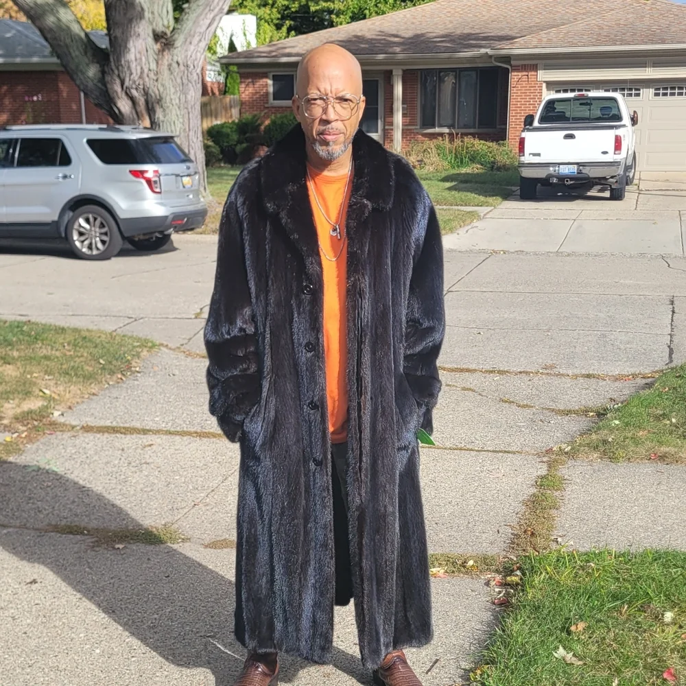 Luxury Mens full length Ranch Mink Coat " custom" - Picture 1 of 1